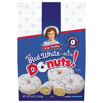Little Debbie Red White & Blue Mini Cake Donuts
