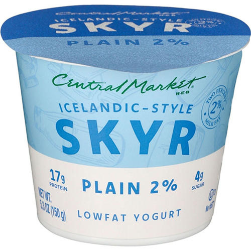 Central Market 17g Protein Icelandic Style Skyr Low Fat Yogurt - Plain, 5.3 oz