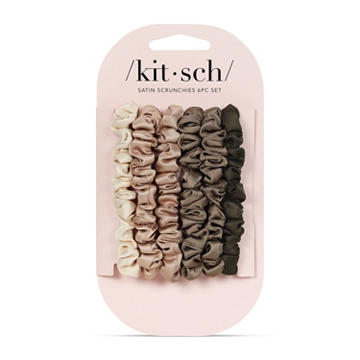 Kitsch Satin Scrunchie Set - Assorted Neutrals