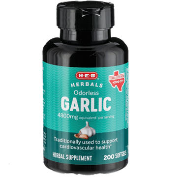 H-E-B Herbals Odorless Garlic Softgels