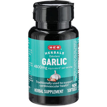 H-E-B Herbals Odorless Garlic Softgels