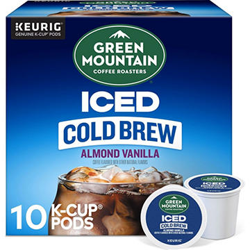 Green Mountain Coffee Iced Cold Brew Almond Vanilla Single Serve K-Cups