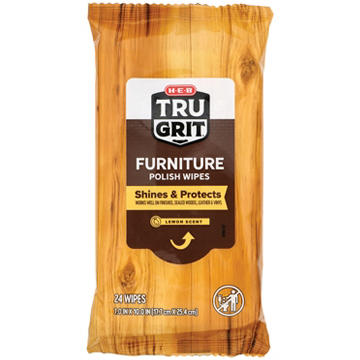 H-E-B Tru Grit Furniture Polish Wipes