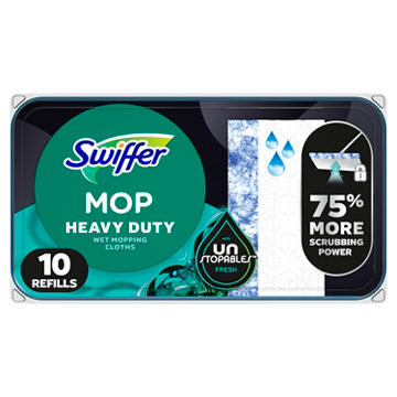 Swiffer Sweeper Heavy Duty Wet Multi-Surface Cloth Refills - Unstopables Fresh Scent