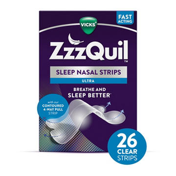 Vicks ZzzQuil Sleep Nasal Strips, Snoring Relief from Nasal Congestion