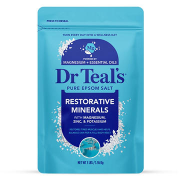 Dr Teal's Pure Epsom Salt Magnesium Soaking Solution - Restorative Minerals
