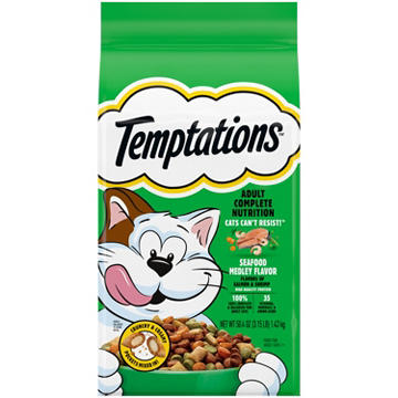 Temptations Seafood Medley Flavor Adult Dry Cat Food