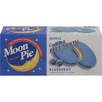 MoonPie Mini MoonPies Marshmallow Sandwich Cookies - Blueberry