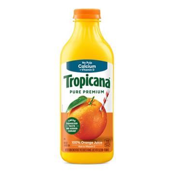 Tropicana No Pulp Calcium & Vitamin D Pure Premium Orange Juice
