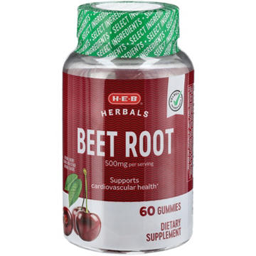 H-E-B Herbals Beet Root 500 mg Gummies
