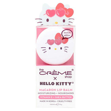 The Crème Shop Hello Kitty Macaron Lip Balm - Strawberry Milk