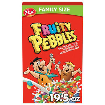 Post Fruity Pebbles Cereal - Family Size