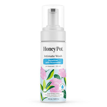 The Honey Pot Intimate Foaming Wash - Sensitive with Rosewater