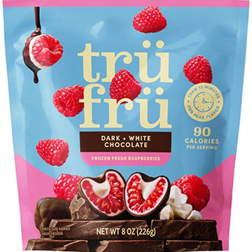Tru Fru Frozen Raspberries - Dark + White Chocolate