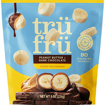 Tru Fru Frozen Bananas - Dark Chocolate + Peanut Butter
