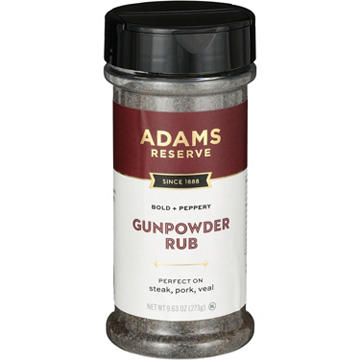 Adams Reserve Gunpowder House Rub Seasoning