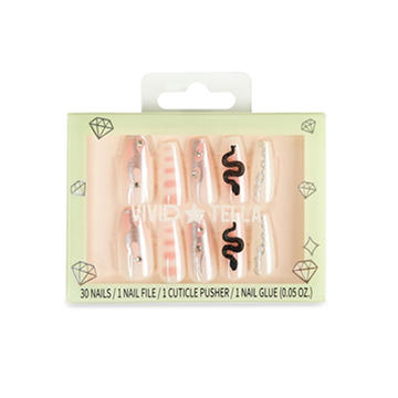 Vivid Tella Nails -  Pearls & Reptiles