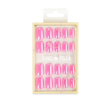 Vivid Tella Nails - Glazed Donut Neon Pink 