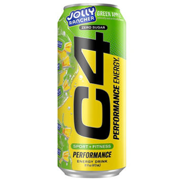 C4 Performance Zero Sugar Energy Drink - Jolly Rancher Green Apple