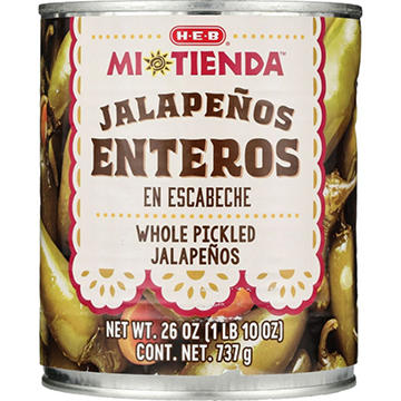 H-E-B Mi Tienda Whole Pickled Jalapeños Enteros en Escabeche