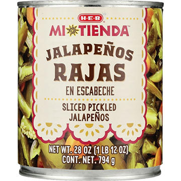 H-E-B Mi Tienda Sliced Pickled Jalapeños Rajas en Escabeche