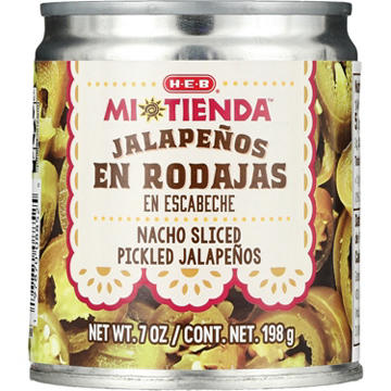 H-E-B Mi Tienda Nacho Sliced Pickled Jalapeños Rodajas en Escabeche