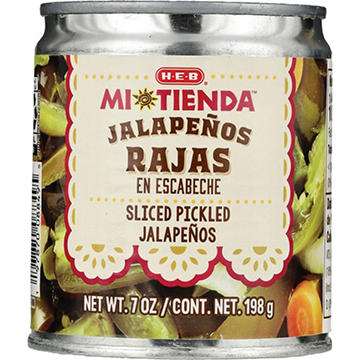 H-E-B Mi Tienda Sliced Pickled Jalapeños Rajas en Escabeche