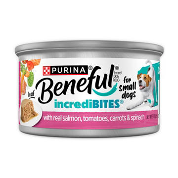 Beneful Small Breed Wet Dog Food, IncrediBites Loaf With Real Salmon Recipe