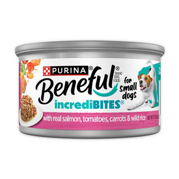 Beneful Purina Small Breed High Protein Wet Dog Food With Gravy IncrediBites - Real Salmon