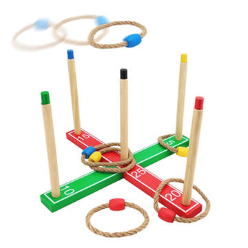 So! Summer Wooden Ring Toss Game