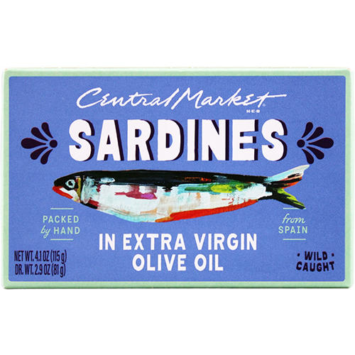 Central Market Sardines in Extra Virgin Olive Oil, 4 oz