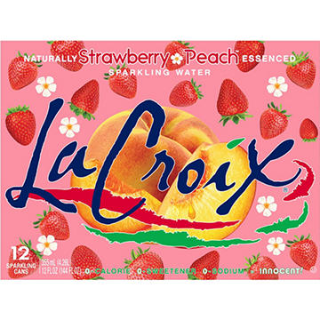 LaCroix Sparkling Water Strawberry Peach