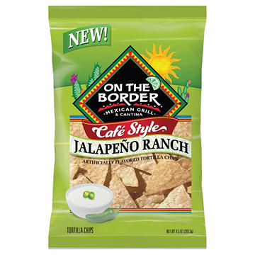 On The Border Cafe Style Tortilla Chips - Jalapeno Ranch 