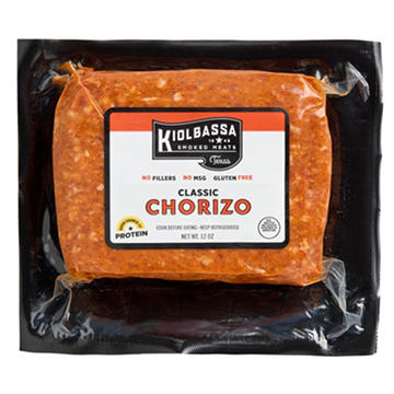 Kiolbassa Classic Chorizo, Brick, 12 oz