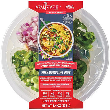 Meal Simple by H-E-B Pork Dumpling Mix-In Soup