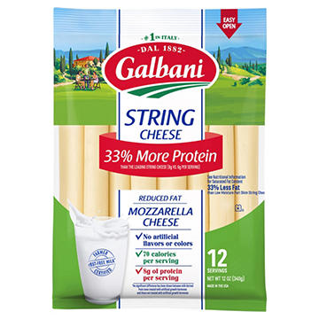 Galbani Reduced Fat Mozzarella String Cheese
