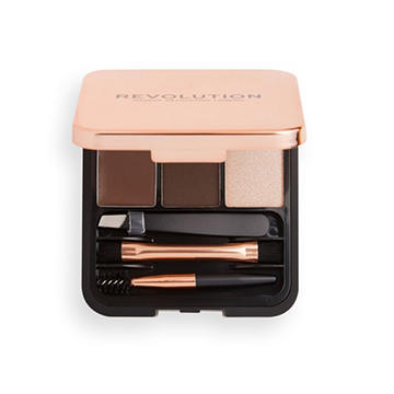 Makeup Revolution Brow Powder Kit - Dark Brown