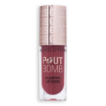 Makeup Revolution Pout Bomb Plumping Lip Gloss - Mauve Pink