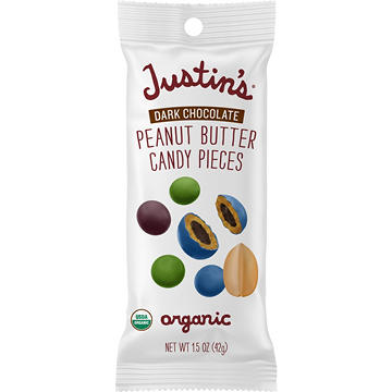 Justin's Organic Dark Chocolate Peanut Butter Candy Pieces