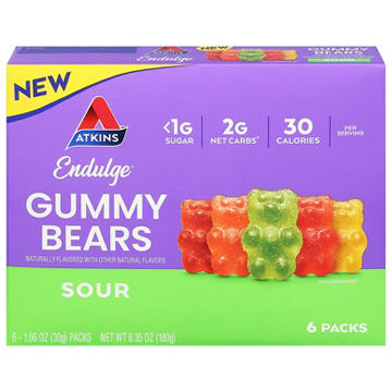 Atkins Endulge Gummy Bears - Sour