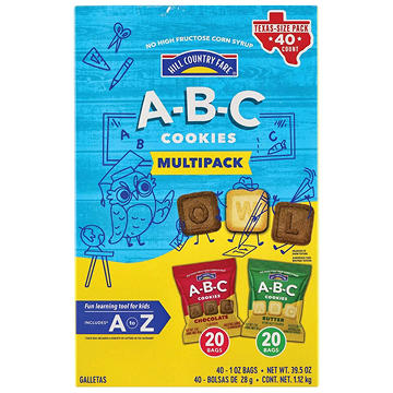 Hill Country Fare A-B-C Cookies Multipack 1 oz Bags