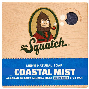 Dr. Squatch Men's Natural Soap Bar - Coastal Mist