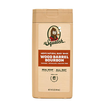 Dr. Squatch Men's Natural Body Wash - Wood Barrel Bourbon