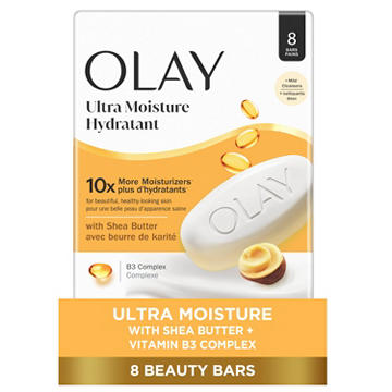 Olay Ultra Moisture Shea Butter Beauty Bar with Vitamin B3 Complex