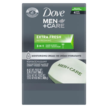 Dove Men+Care 3-in1 Refreshing Bar Soap - Extra Fresh