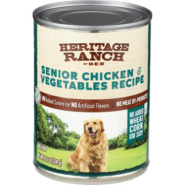 Heritage Ranch by H-E-B Senior Wet Dog Food - Chicken Dinner & Vegetables