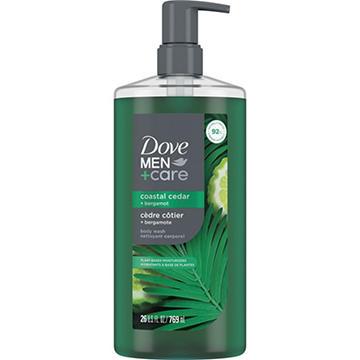 Dove Men+Care Plant-Based Moisturizing Body Wash - Coastal Cedar & Bergamot