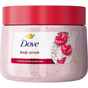 Dove Body Scrub - Crushed Cherries & Chia Milk