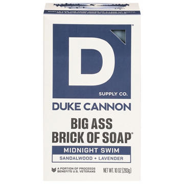 Duke Cannon Big Brick of Bar Soap Midnight Swim - Sandalwood & Lavendar