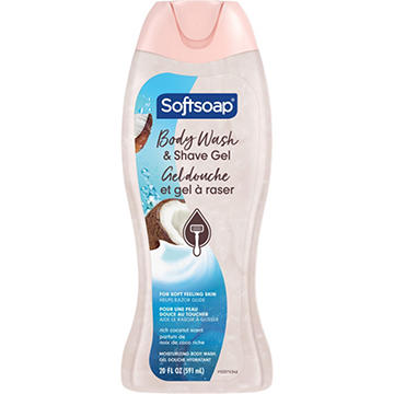 Softsoap 2-in-1 Body Wash & Shave Gel - Rich Coconut